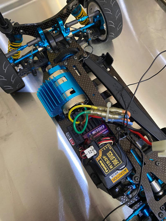 Used Tamiya 1/10 TB Evolution 4MS Assembled Full Set with Futaba 3PM Transmitter