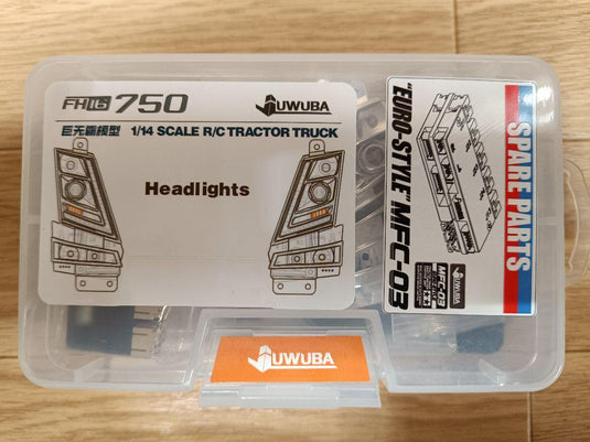 Used Tamiya 1/14 Volvo FH16 MFC-01/03 Compatible LED Headlight Set New