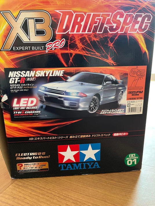 Used Tamiya 1/10 XB Skyline GT-R R32 TT-01D Drift Spec Assembled