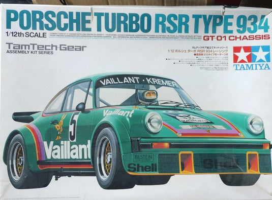 Used Tamiya 1/12 Porsche Turbo RSR 934 Racing GT-01 Chassis Assemble Kit