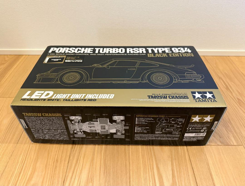 Load image into Gallery viewer, Used Tamiya 1/10 Porsche Turbo RSR 934 Black Edition TA02SW Kit Unassembled