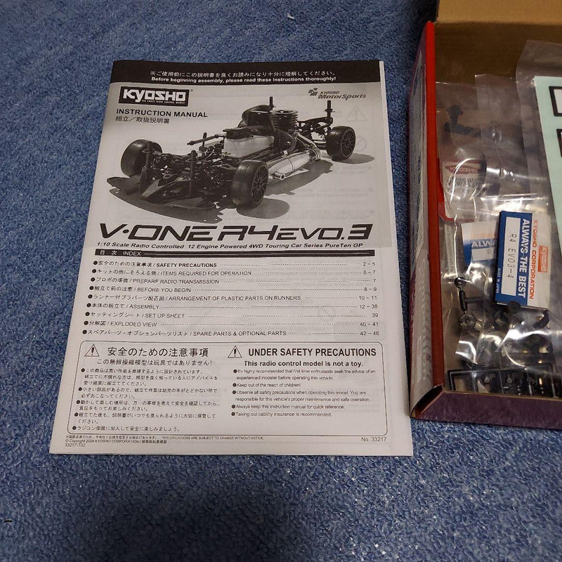Laden Sie das Bild in Galerie -Viewer, Kyosho R4 EVO3 Engine Touring Car Used 10 tanks Good Condition - Used
