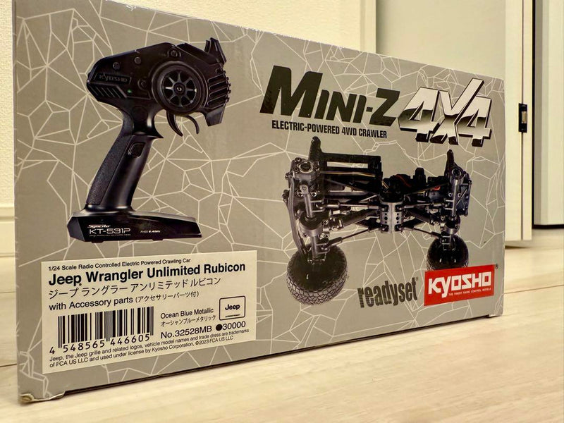 Load image into Gallery viewer, Used Kyosho Mini-Z 4x4 Jeep Wrangler Rubicon Blue Ready Set Unopened