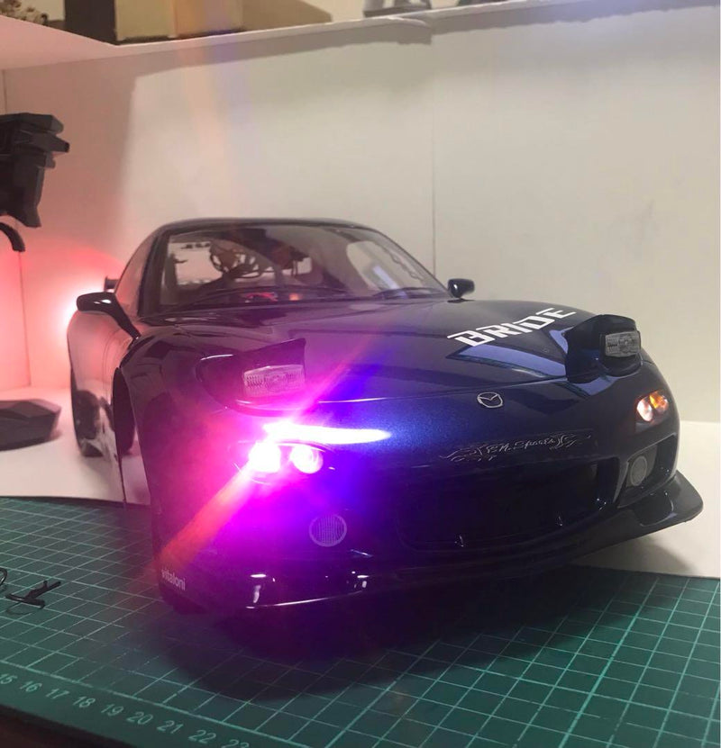 Chargez l'image dans la visionneuse de la galerie, Used Tamiya TT-02 Mazda RX-7 Assembled Full Set RC Car with Sanwa MX-6 Radio
