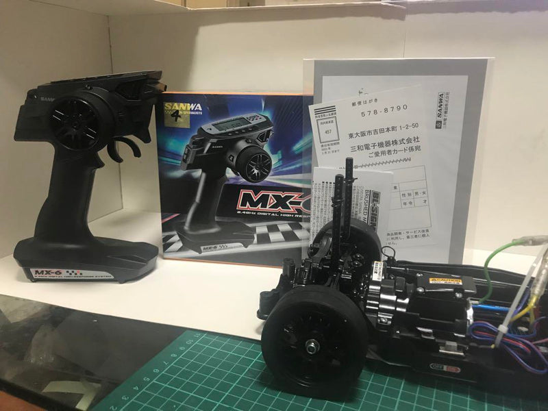 Chargez l'image dans la visionneuse de la galerie, Used Tamiya TT-02 Mazda RX-7 Assembled Full Set RC Car with Sanwa MX-6 Radio