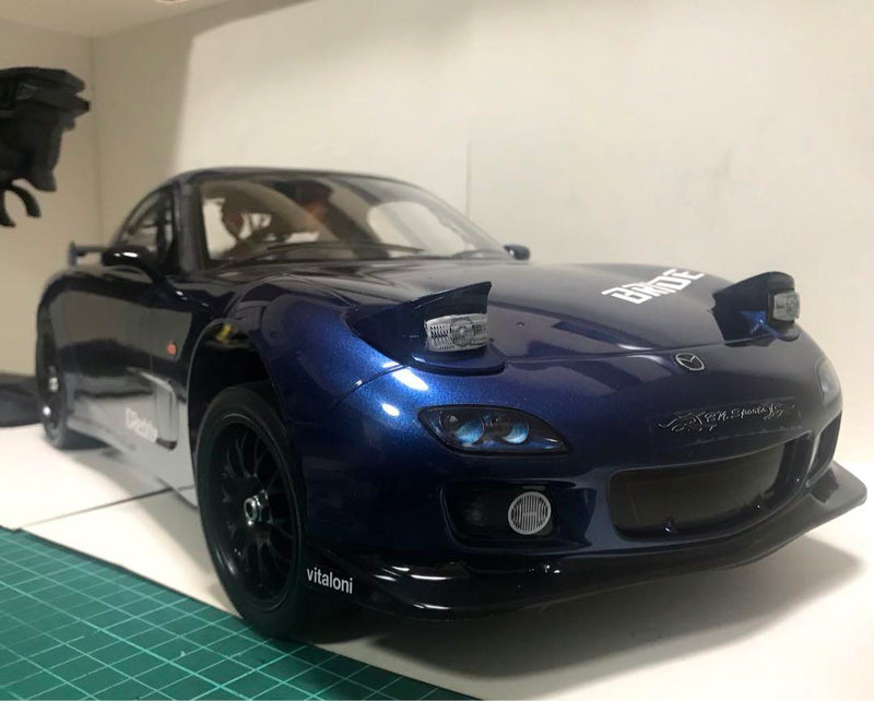 Chargez l'image dans la visionneuse de la galerie, Used Tamiya TT-02 Mazda RX-7 Assembled Full Set RC Car with Sanwa MX-6 Radio