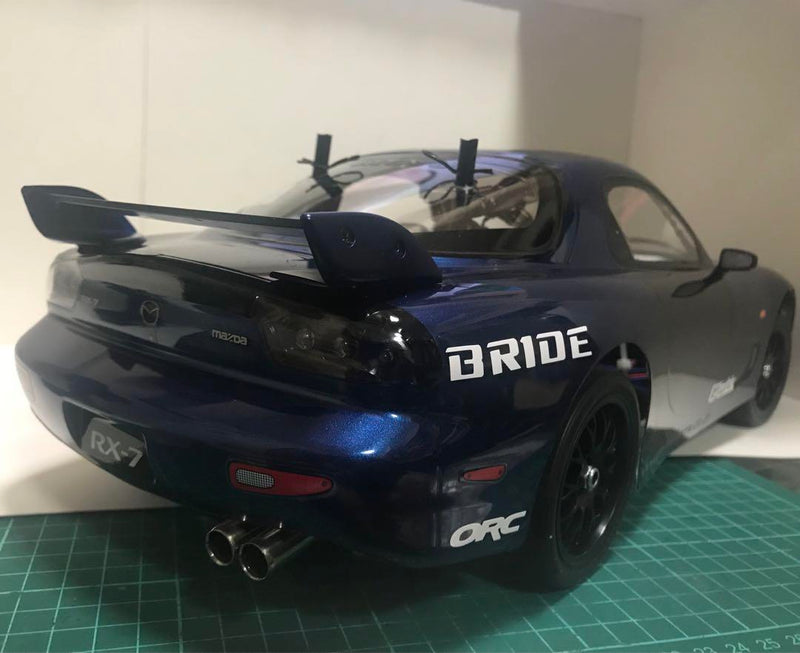 Chargez l'image dans la visionneuse de la galerie, Used Tamiya TT-02 Mazda RX-7 Assembled Full Set RC Car with Sanwa MX-6 Radio