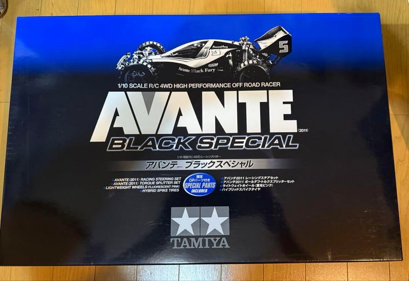 Load image into Gallery viewer, Used Tamiya 1/10 Avante 2011 Black Special RC Car Kit Unassembled with SAVOX Parts