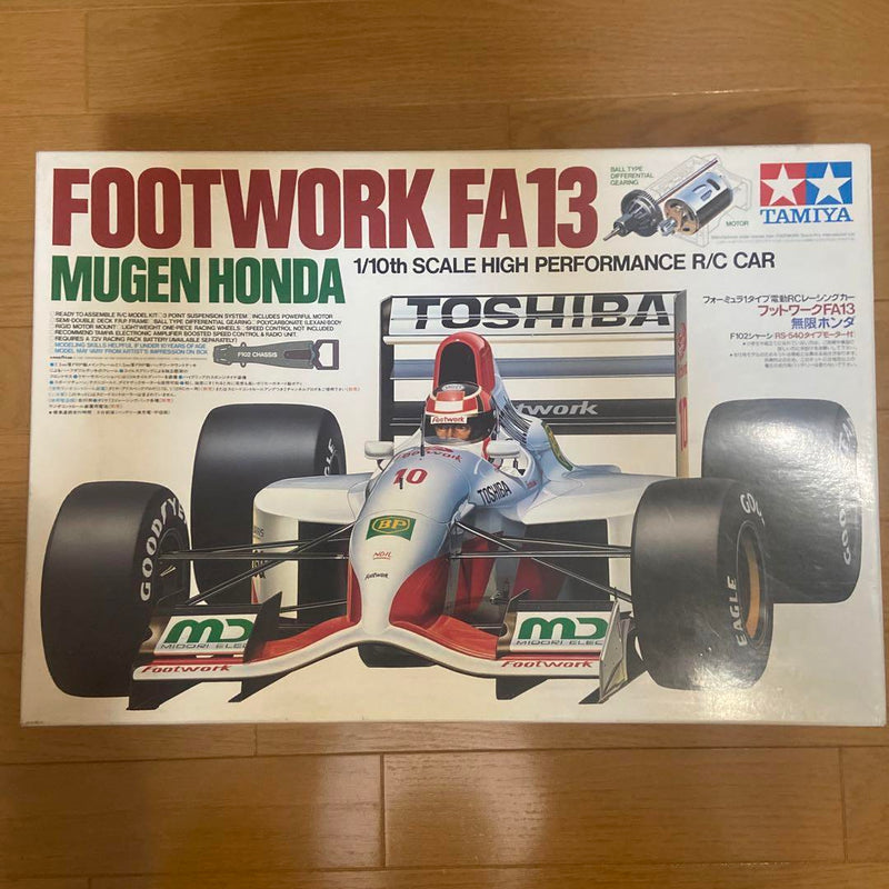 Load image into Gallery viewer, Used Tamiya 1/10 Footwork FA13 Mugen Honda Unassembled Kit 58114