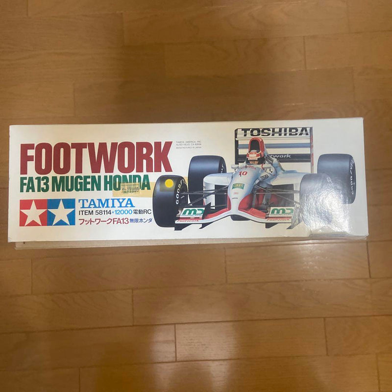 Load image into Gallery viewer, Used Tamiya 1/10 Footwork FA13 Mugen Honda Unassembled Kit 58114