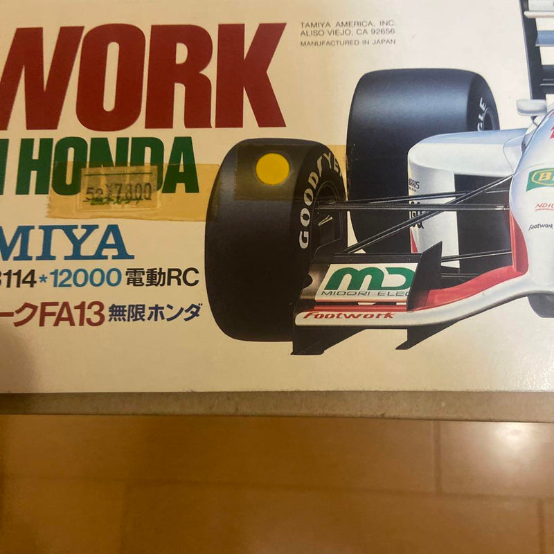Load image into Gallery viewer, Used Tamiya 1/10 Footwork FA13 Mugen Honda Unassembled Kit 58114