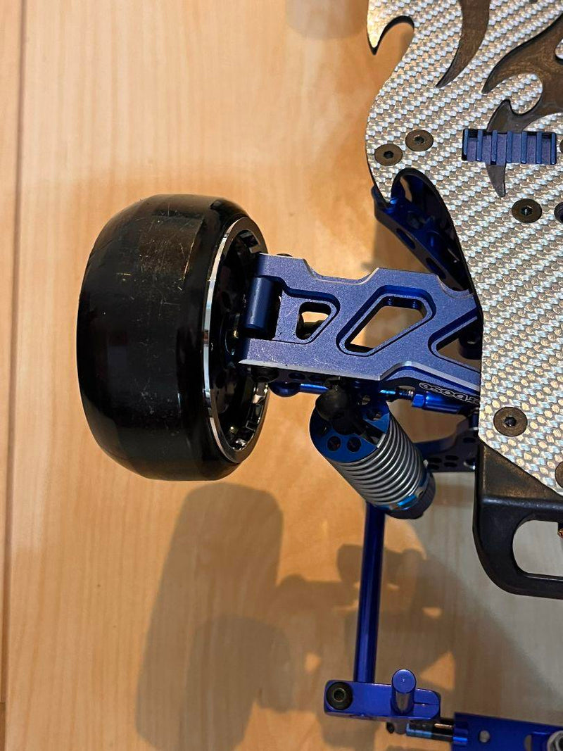 Load image into Gallery viewer, Used Overdose Carbon Chassis RC Car with Blue Aluminum Parts & Electronics