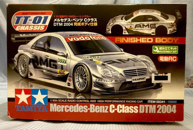 Chargez l'image dans la visionneuse de la galerie, Used Tamiya Mercedes-Benz C-Class DTM 2004 TT-01 Chassis with Finished Body
