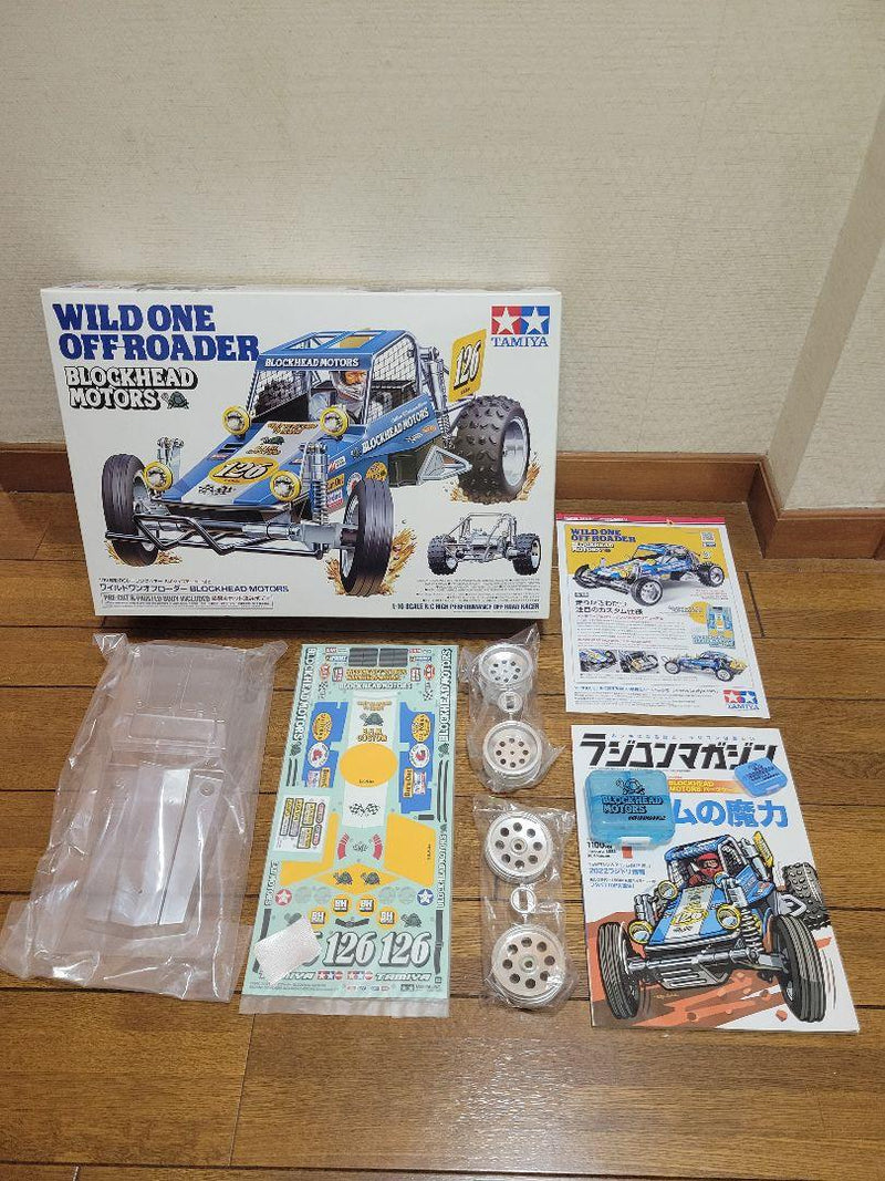 Chargez l'image dans la visionneuse de la galerie, Used Tamiya Wild One Off-Roader Blockhead Motors Unused Kit with Spare Body