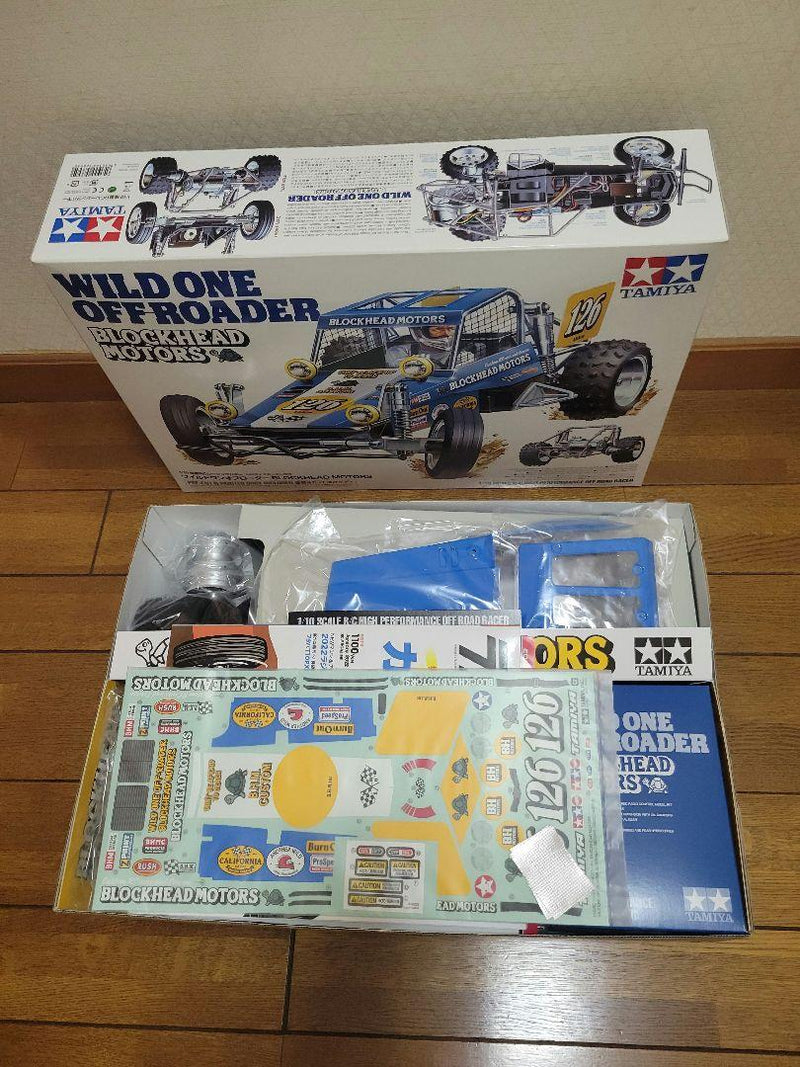 Chargez l'image dans la visionneuse de la galerie, Used Tamiya Wild One Off-Roader Blockhead Motors Unused Kit with Spare Body