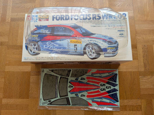 Used Tamiya 1/10 Ford Focus RS WRC 02 TL-01 Kit Unassembled with Spare Parts