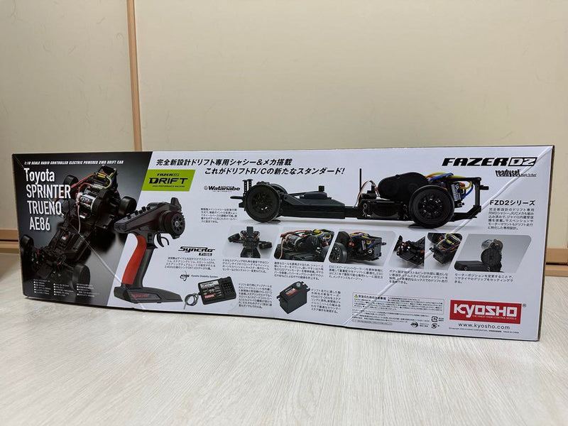 Laden Sie das Bild in Galerie -Viewer, Kyosho 1/10 Toyota Sprinter Trueno AE86 Drift Car RC New Unopened - Used