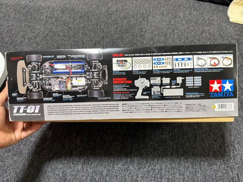 Chargez l'image dans la visionneuse de la galerie, Used Tamiya TT-01 Nismo Coppermix Silvia RC Car Unassembled Kit with LED