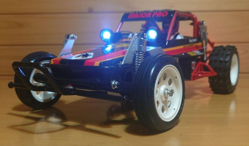 Chargez l'image dans la visionneuse de la galerie, Used Tamiya Wild One Off-Roader Assembled Full Set with Sanwa MX-6 and LEDs Unused