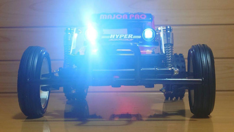 Chargez l'image dans la visionneuse de la galerie, Used Tamiya Wild One Off-Roader Assembled Full Set with Sanwa MX-6 and LEDs Unused