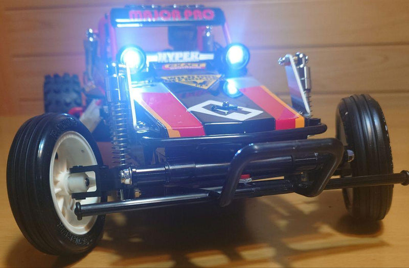 Chargez l'image dans la visionneuse de la galerie, Used Tamiya Wild One Off-Roader Assembled Full Set with Sanwa MX-6 and LEDs Unused