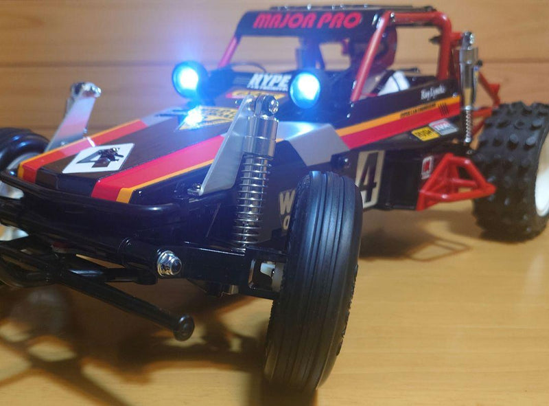 Chargez l'image dans la visionneuse de la galerie, Used Tamiya Wild One Off-Roader Assembled Full Set with Sanwa MX-6 and LEDs Unused
