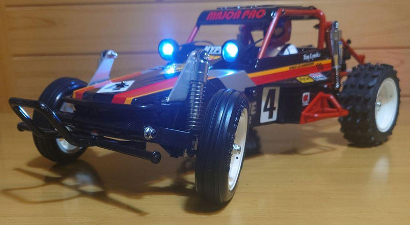 Chargez l'image dans la visionneuse de la galerie, Used Tamiya Wild One Off-Roader Assembled Full Set with Sanwa MX-6 and LEDs Unused