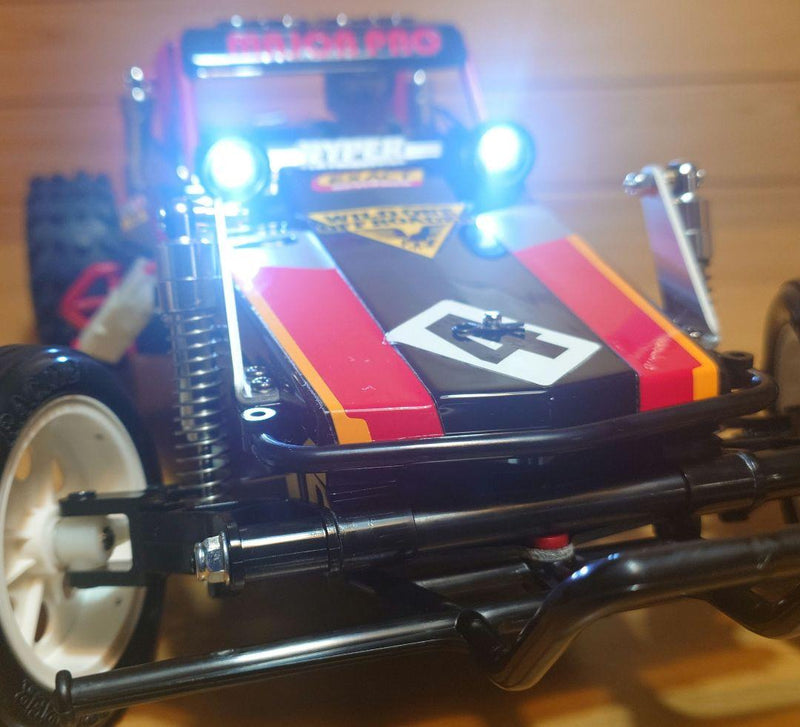 Chargez l'image dans la visionneuse de la galerie, Used Tamiya Wild One Off-Roader Assembled Full Set with Sanwa MX-6 and LEDs Unused