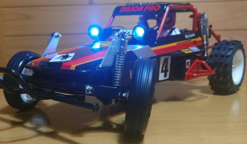 Chargez l'image dans la visionneuse de la galerie, Used Tamiya Wild One Off-Roader Assembled Full Set with Sanwa MX-6 and LEDs Unused
