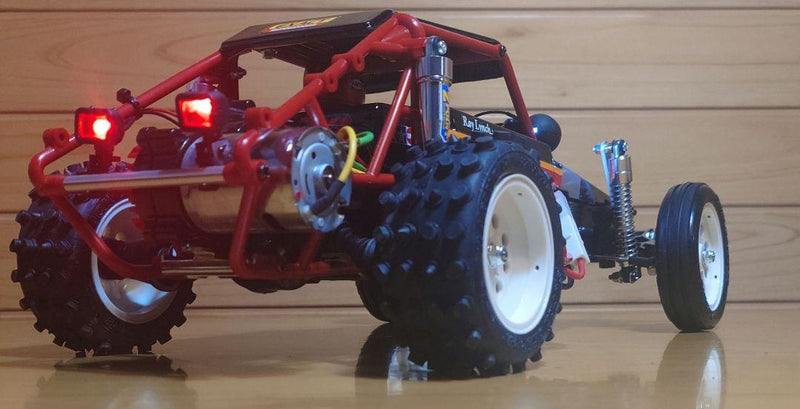 Chargez l'image dans la visionneuse de la galerie, Used Tamiya Wild One Off-Roader Assembled Full Set with Sanwa MX-6 and LEDs Unused