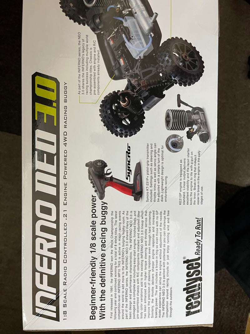Load image into Gallery viewer, Kyosho 1/8 INFERNO NEO 3.0 4WD GP Buggy 2.4GHz Radio System - Used