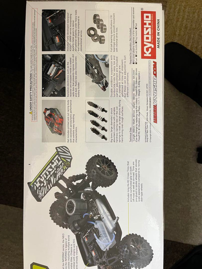Load image into Gallery viewer, Kyosho 1/8 INFERNO NEO 3.0 4WD GP Buggy 2.4GHz Radio System - Used