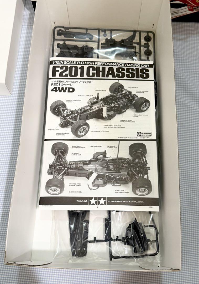 Load image into Gallery viewer, Used Tamiya Ferrari F2001 1/10 F201 Chassis 4WD RC Car Kit Unused