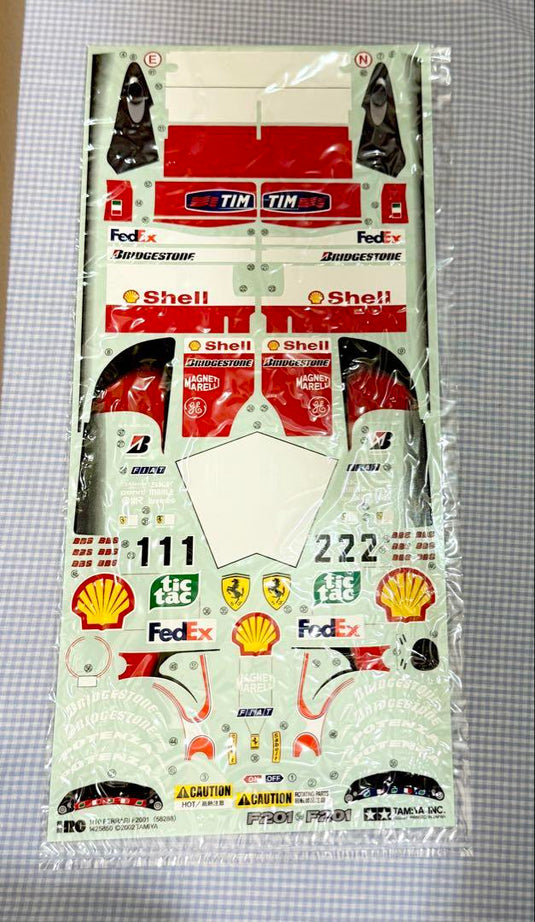 Used Tamiya Ferrari F2001 1/10 F201 Chassis 4WD RC Car Kit Unused
