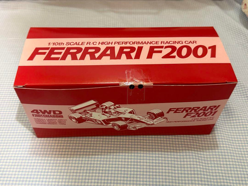Load image into Gallery viewer, Used Tamiya Ferrari F2001 1/10 F201 Chassis 4WD RC Car Kit Unused