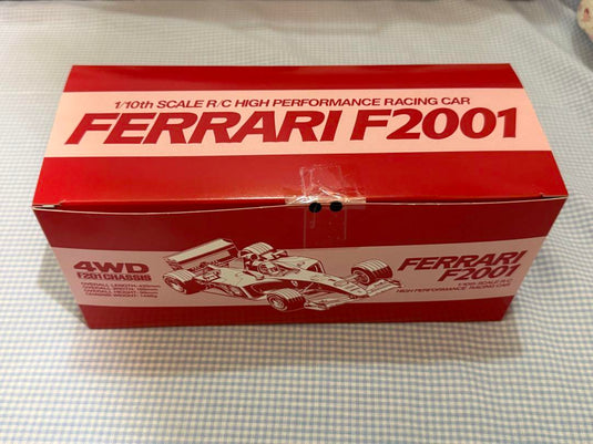 Used Tamiya Ferrari F2001 1/10 F201 Chassis 4WD RC Car Kit Unused