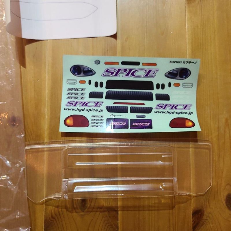 Load image into Gallery viewer, 1/10 M-Chassis Cappuccino Body with Wheels & Tires Set New Unused Vintage - Used