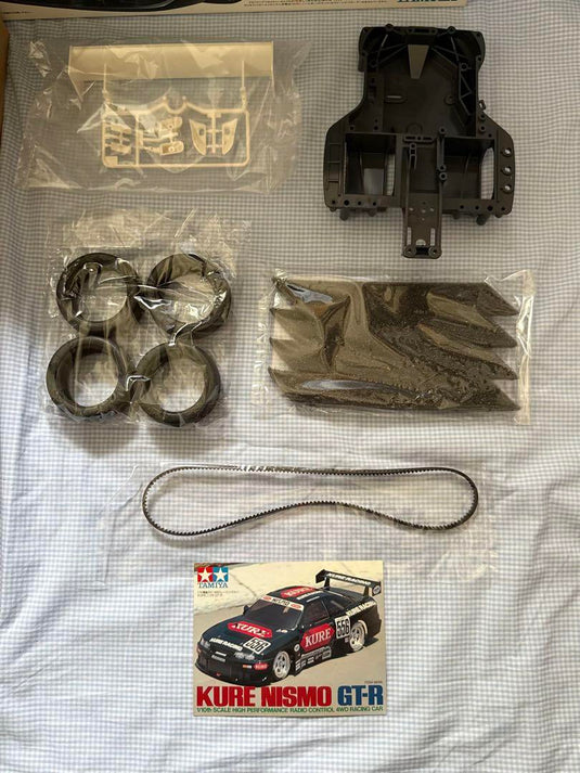 Used Tamiya Kure Nismo GT-R TA03F Belt Drive 4WD Unassembled Kit