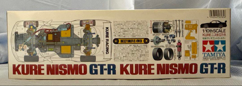 Chargez l'image dans la visionneuse de la galerie, Used Tamiya Kure Nismo GT-R TA03F Belt Drive 4WD Unassembled Kit