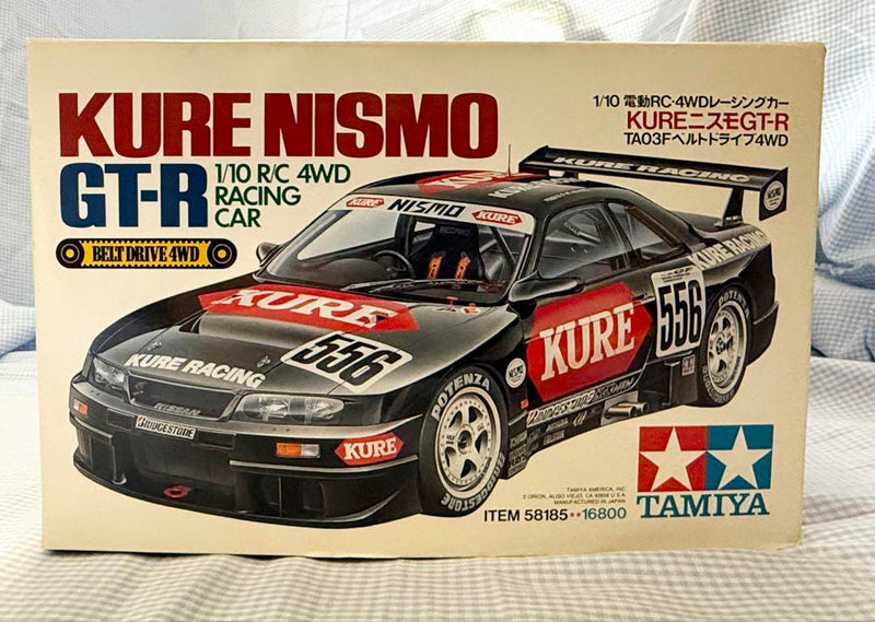 Chargez l'image dans la visionneuse de la galerie, Used Tamiya Kure Nismo GT-R TA03F Belt Drive 4WD Unassembled Kit