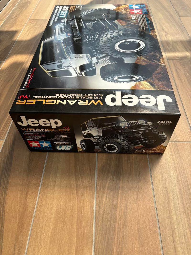 Load image into Gallery viewer, Used Tamiya 1/10 Jeep Wrangler 4WD Off-Road RC Car with LED Lights
