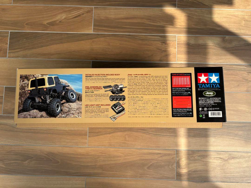 Load image into Gallery viewer, Used Tamiya 1/10 Jeep Wrangler 4WD Off-Road RC Car with LED Lights