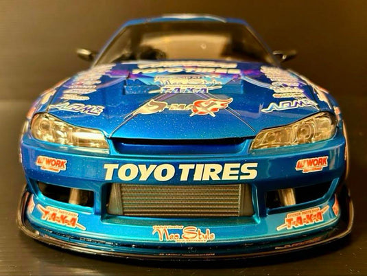 Used Reve D S15 Silvia RC Car Body with TAKA Vinyl Graphics Painted Unused