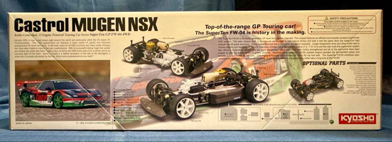 Laden Sie das Bild in Galerie -Viewer, Kyosho Castrol MUGEN NSX GP RC Car Kit with 5 Optional Parts Sets New - Used