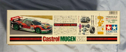 Used Tamiya Castrol Mugen NSX 1/10 TL-01 Chassis 4WD RC Car Kit Unused