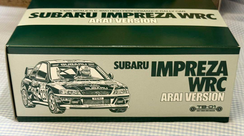 Chargez l'image dans la visionneuse de la galerie, Used Tamiya Subaru Impreza WRC Arai Version TB-01 Chassis Rally Car Kit Unused