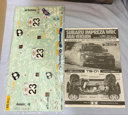 Used Tamiya Subaru Impreza WRC Arai Version TB-01 Chassis Rally Car Kit Unused