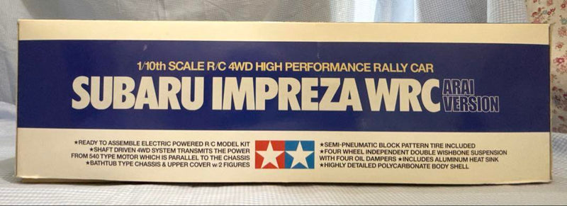 Chargez l'image dans la visionneuse de la galerie, Used Tamiya Subaru Impreza WRC Arai Version TB-01 Chassis Rally Car Kit Unused