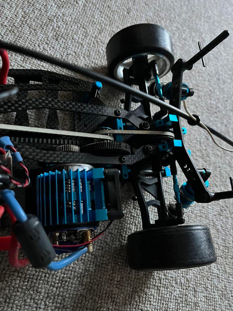 Load image into Gallery viewer, Used Tamiya TB-evolution IV and TECH Racing DT-1 Chassis Set with KO Propo EX-10