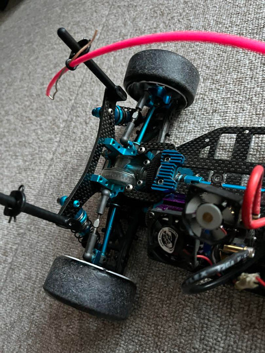 Used Tamiya TB-evolution IV and TECH Racing DT-1 Chassis Set with KO Propo EX-10